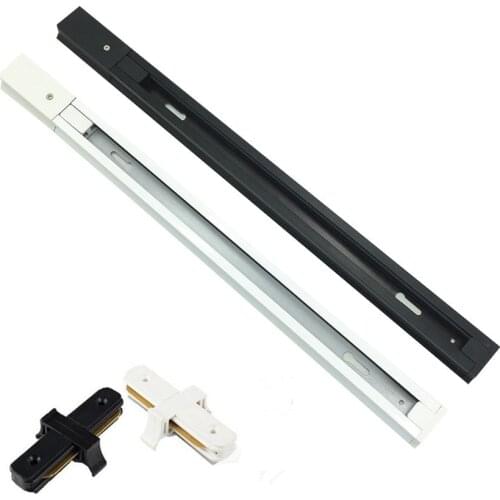 10pcs/lot 0.5m/1m LED track light rail aluminum track lighting fixture rail Universal rails track rail 2 wire