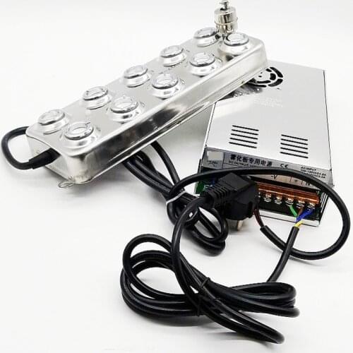 10heads DC48V Ultrasonic Humidifier Atomizer Industrial Fog Machine Parts 5Kg/H Ultrasonic Mist Maker Fogger With Power Supply