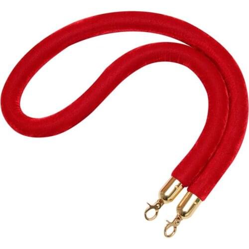 1.5m Christmas Barrier Rope Halloween Crowd Control Rope With Hooks Stanchions Hotel Barriers For Home Bar Party(Without Stand