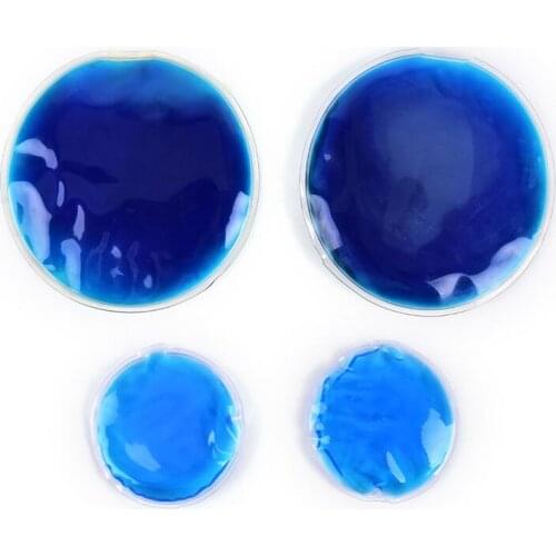 High quality Round Reusable Ice Cold Hot Gel Pack Therapy Microwaveable Heat Pain Relief 1Pc