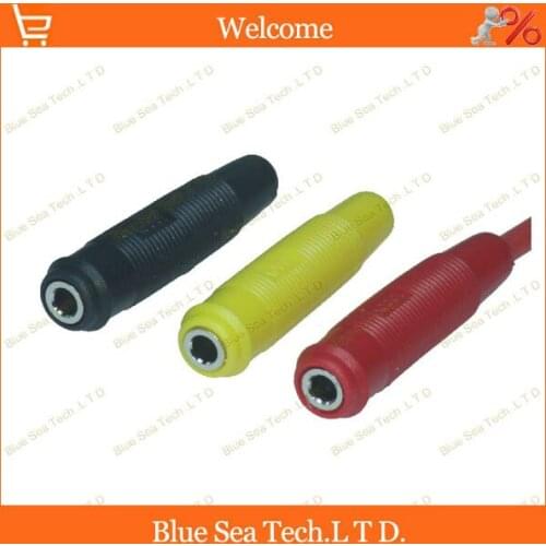 10pcs Good quality five color copper 4mm audio banana socket/plug 24A 30VAC-60VDC,extension cord socket Free Shipping