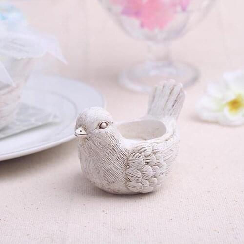 100pcs/Lot+Unique Wedding Favors"Song Bird" Tealight Candle Holder Lovely Birds Tealight Holder Favors+FREE SHIPPING