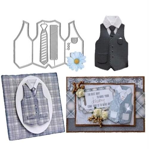 3D Suits Metal Cutting Dies Scrapbooking Scrapbook Diary Decoration Card Craft Decorative Die Cut Craft Die 2021 Cut New