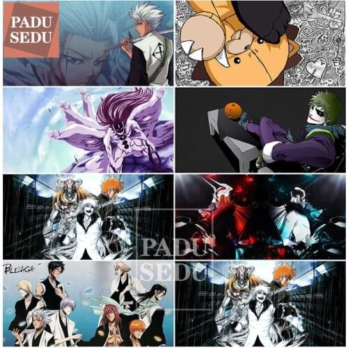 5D Diy Diamond Painting Japanese Anime BLEACH Figure Poster Full Round Daimond Mosaic Patterns Embroidery Decor Bedroom Bar Wall