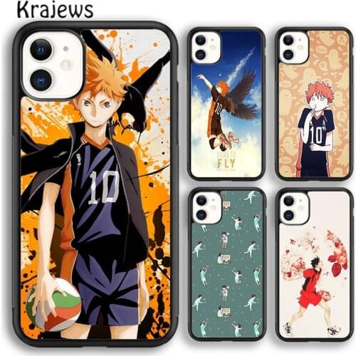 Krajews Anime Haikyuu!! Fly Phone Case Cover For iPhone 5s 6s 7 8 plus X XS XR 11 12 pro max Samsung Galaxy S7 S8 S9 S10 Plus