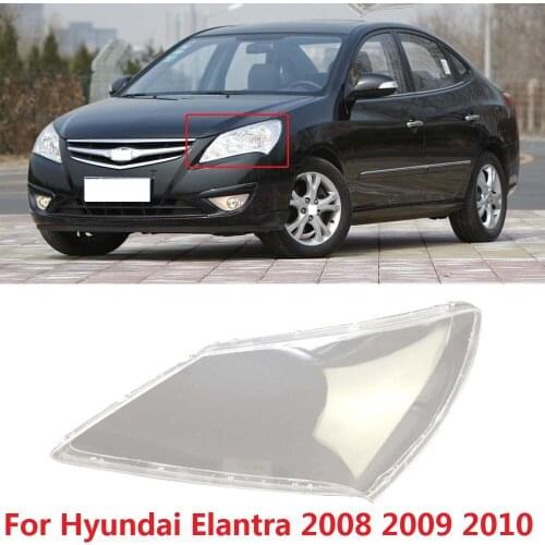 CAPQX 1PCS For Hyundai Elantra 2008 2009 2010 Front Headlamp Lamp cover Lampshade Headlight head light glass cover Lid