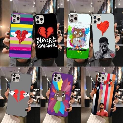 Kanye West Heart Break 808S Phone Case For iphone 12 11 Pro Max Mini XS Max 8 7 6 6S Plus X 5S SE 2020 XR cover