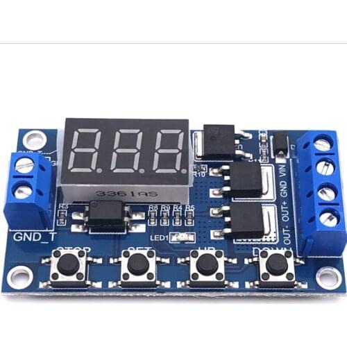 DC 12V 24V Dual MOS LED Digital Time Delay Relay Trigger Cycle Timer Delay Switch Circuit Board Timing Control Module CNIM Hot