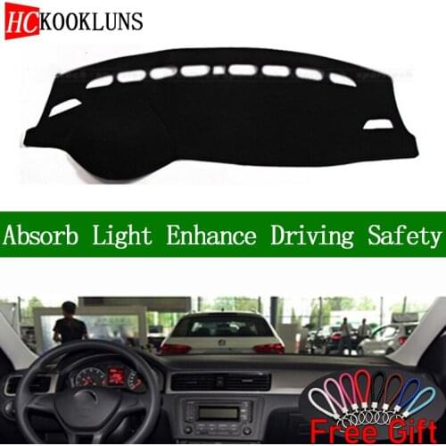For Volkswagen santana 2013 2014-2018 Dashboard Cover Sun Shade Non-slip Dash Mat Pad Carpet Car Stickers Interior Accessories
