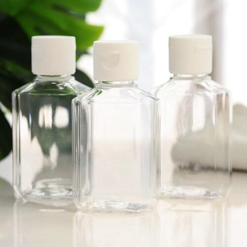 60ml PET Travel Refillable Bottle Facial Cleanser Bottle Portable Cosmetic Bottle
