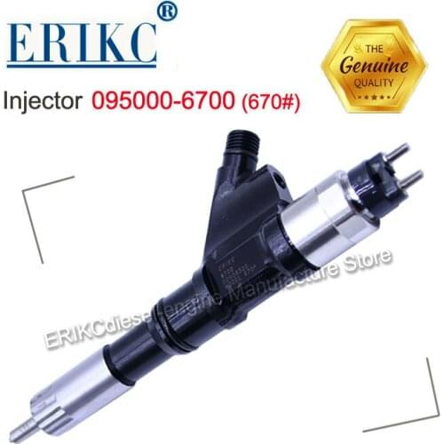 ERIKC 095000-6700 fuel pump type injector 6700 (R61540080017A) auto diesel engine inyectores common rail injection 0950006700
