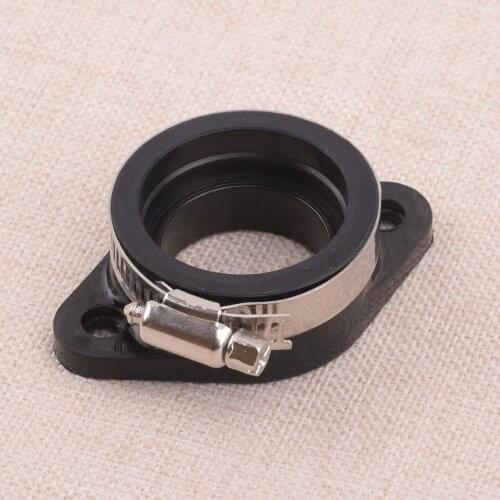 CITALL Carburetor Intake Manifold Adapter Boot Flange Rubber Fit for PWK 32mm 34mm UTV ATV Motorcycle Dirt Bike Quad