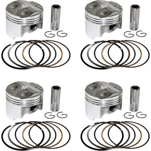 4Pcs Motorcycle Cylinder Bore Size 55~56.5mm Piston Rings Kit For Honda VFR400 VFR 21 24 30 NC30 RVF35 NC35