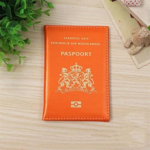 Hot Holland Travel Passport Cover Protector Business Protective Passport Holder Wallet Document Orgainzer Case for Netherlands