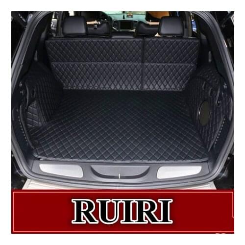 Best quality! Full set car trunk mats for Jeep Grand Cherokee wk2 2018-2010 durable boot carpets cargo liner mat,Free shipping