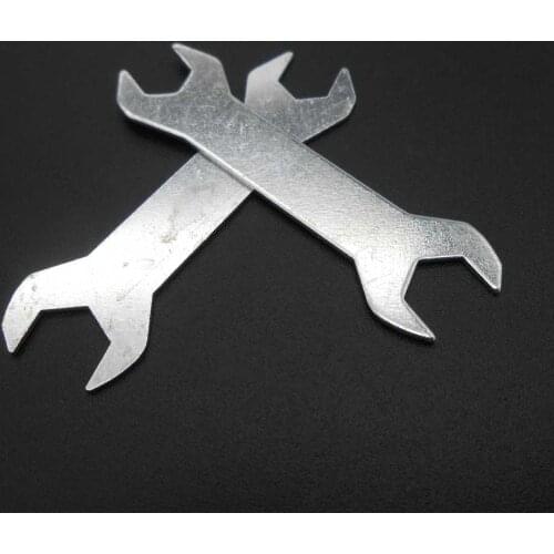 100PCS X NEW small wrench M3 M4 nut hex wrenches Double-ended Spanner DIY Model TH= 0.7MM 3MM 4MM 1LOT=100PCS *FD013X100