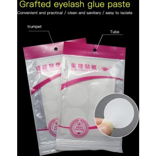Wholesale Eyelash Glue Sticker Self-adhesive Extension Glue Water Drop Glue Gasket Size Beauty Eyelash Glue Gasket