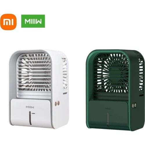 Xiaomi MIIIW Portable Air Cooler Fan Low Noise 3 Gears Wind Desktop Air Conditioner USB Humidifier Purifier for Office Bedroom