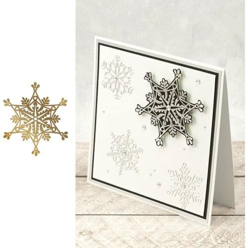 Christmas Snowflake HOT FOIL PLATE Silver DIY Photo Embossing Die Cut Scrapbooking Stencils Hot Stamping Foil