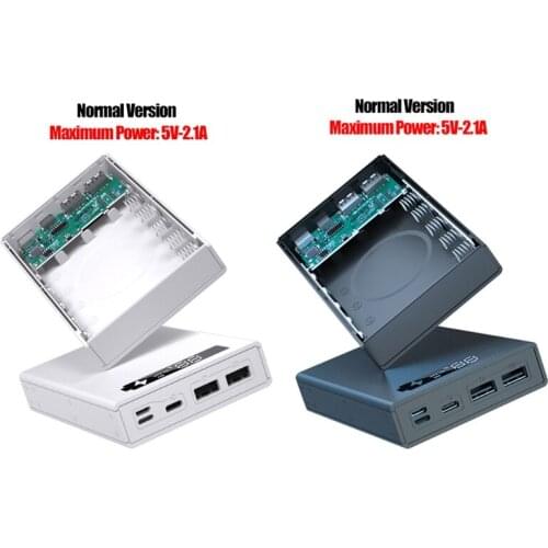 Detachable LCD Display DIY 5x18650 Battery Case Power Bank Shell External Box without Battery Powerbank Protector