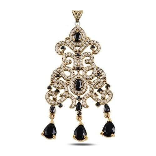 Silver 925 Sterling Drop Zircon Cubic Zirconia Authentic Pendant