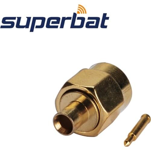 Superbat 10 pcs SMA Solder Plug for Semi-rigid Cable .086'' RG405 RF Coaxial Connector