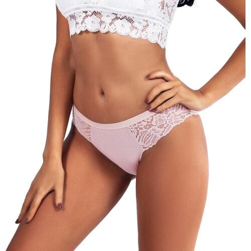 LEVAO 3Pcs/Lot New Sexy Cotton Lace Briefs Panties Women Underwear Lingerie For Female Ladies Seamless Floral Pantys Underpants