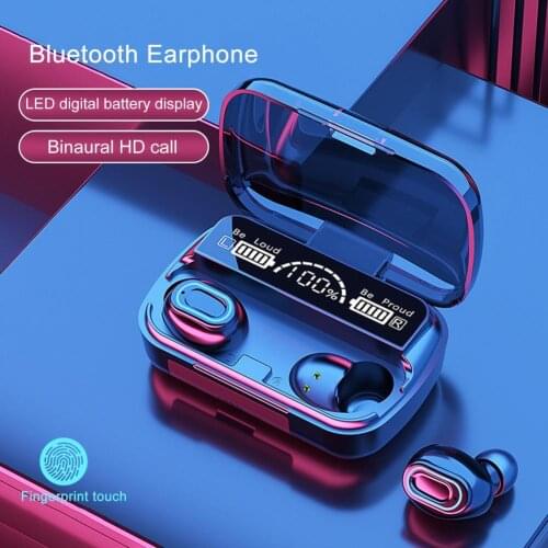 TWS Bluetooth 5.1 Earphones 2000mAh Charging Box Wireless Headphone 9D Stereo Sports Waterproof Earbuds Headsets With Microphone