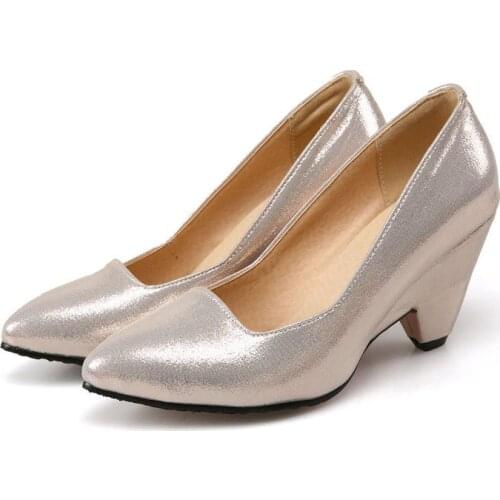 Big Size Pointed suede shoes ladies high heels women shoes woman pumps