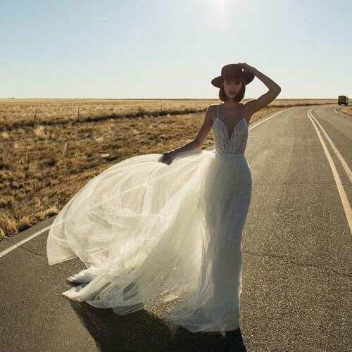 SSYFashion New Evening Dress Sexy Deep V-neck Backless Floor-length Lllusion Sequins Beading Prom Formal Gowns Robe De Soiree