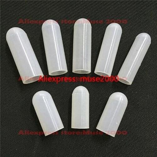 1-7.5mm Inner dia silica rubber tube cap cover silicone high temperature resistance plastic coating plating protector sleeve end
