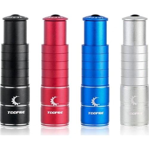 1Set Shaft Extension Matte Process Waterproof Lightweight Bicycle Fork Stem Extender for Repair