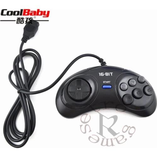 16 bit Classic Wired Game Controller for SEGA Genesis 6 Button Gamepad for SEGA Mega Drive Game Accessories