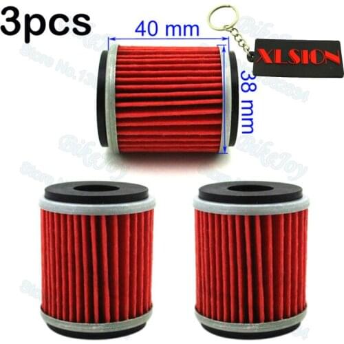 3 pcs/pack Fuel Oil Filter For Yamaha ATV Quad Dirt Motor Bike Raptor 250 YFZ450 WR250