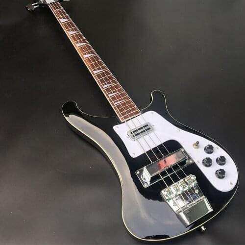 4003 model 4 string bass, black paint, rose wood fingerboard, Korean bridge, shipping, real photos