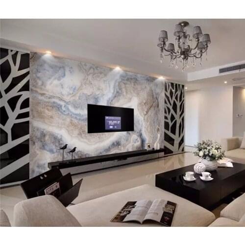 Abstract 3D Marble texture Wall Paper Modern Stone mural Wallpaper Roll For living room Wall covering Decor 3d Marble stickers