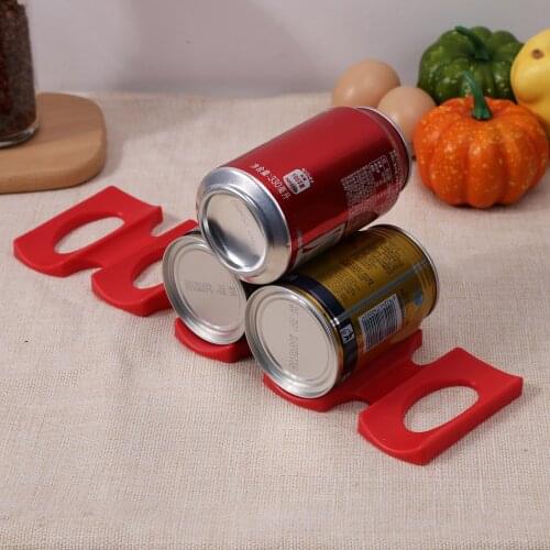 Bottle Stacking Mat Foldable Silicone Fridge Stacker Non-Slip Beer Holder Rack Easy Storage Space Saver Organizer Kitchen Tools