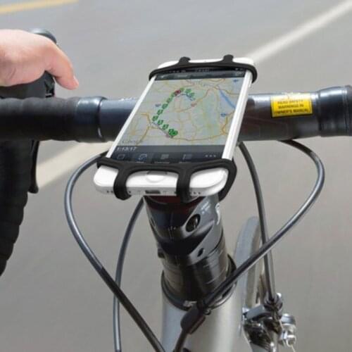 Colorful Silicone Bike Phone Holder Motorcycle Cycling GPS Handlebar Mount Cradle Stand Field Navigation