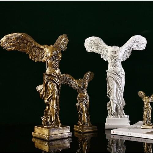European The Goddess Of Victory Statue Resin Crafts Home Decoration Resin Abstract Figurine For Interior Sculpture Ornament Gift