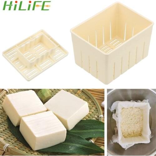 HILIFE DIY Tofu Mold Soybean Curd Tofu Making Mold Homemade Plastic Tofu Press Mould Kitchen Cooking Tool Set Kitchen Gadgets