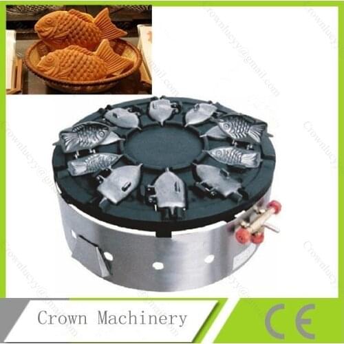 LPG Gas Taiyaki Korean Fish Waffle Maker Machine; waffle Baker Iron Mold