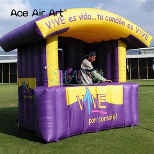 Hot sale inflatable bar booth,kiosk tent,pop corn inside the inflatable house/food shop for carnival party
