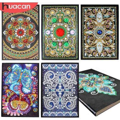 HUACAN Diamond Painting Notebooks Special Shaped New Arrivals Diary Book Diamond Embroidery Sale A5 Mosaic Painting Gift