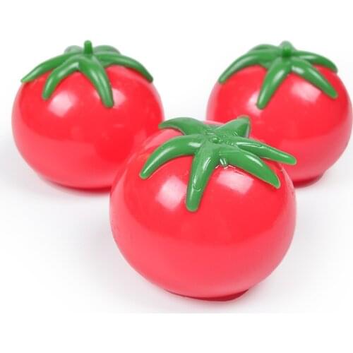 Fidget Toys Tomato Squeeze Toys Simulated Soft Anxiety Reducer Stress Reliefe Toys For Kids Adults