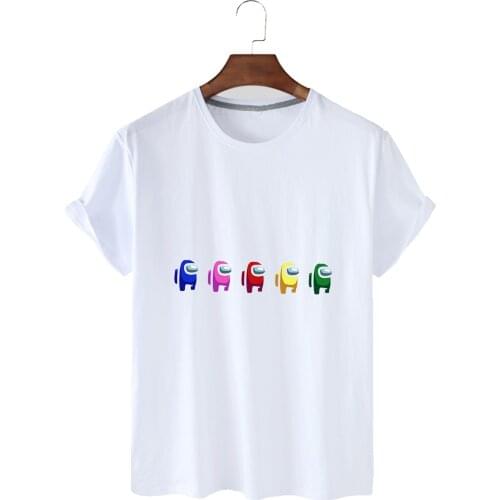 Summer Womens Top Fashion Among Us Printed Short Sleeves Slim T-shirt Comfortable T-shirt Cotton Women Loose T-shirt Girls