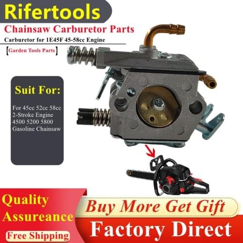 Hot Selling High Performance 45CC 52cc 58cc 2Stroke Engine Chainsaw Spare Parts Carburetor With Copper Materials Garden Machine