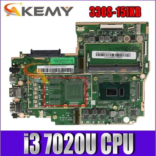 For Lenovo 330S-15IKB laptop motherboard W/ CPU i3 7020U 4GB RAM tested FRU 5B20S94043 5B20S71209 5B20R07419 Mainboard