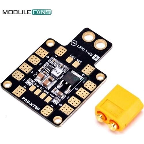 Mini Power Hub PDB XT60 Power Distribution Board PDB-XT60 Module with BEC 5V 12V for FPV Drone Quadcopter QAV210 QAV-R QAV-X