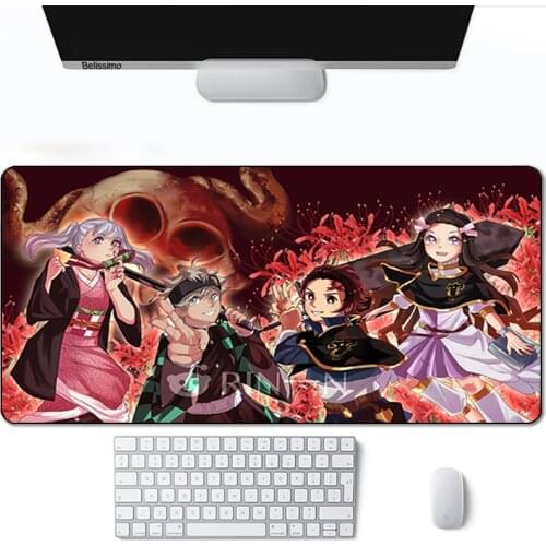 Table Pads Pink Mouse Pad Mousepad Company Gamer With Backlight Anime Rug Hot Computer For Office Desk Cute Carpet Black Clover