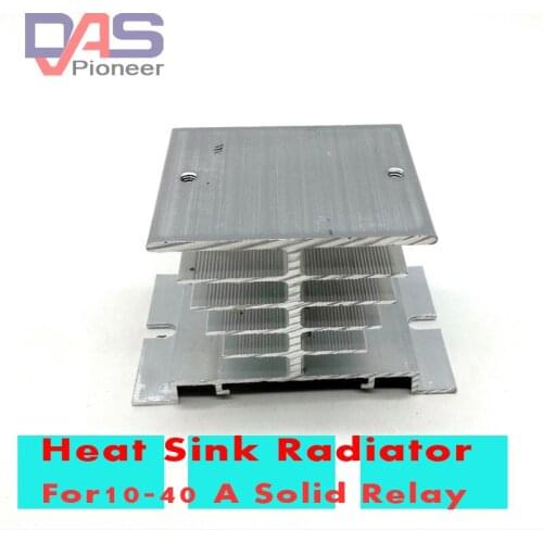 Single Phase Solid State Relay SSR Aluminum Heat Sink Dissipation Radiator Newest,Suitable for 10A-40A relay